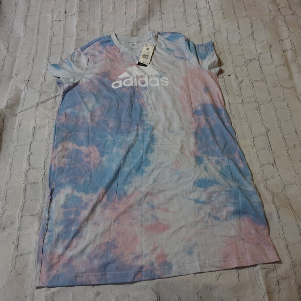 Adidas Tie dye T-shirt dress XL